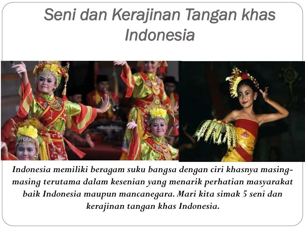 seni dan kerajinan tangan khas indonesia