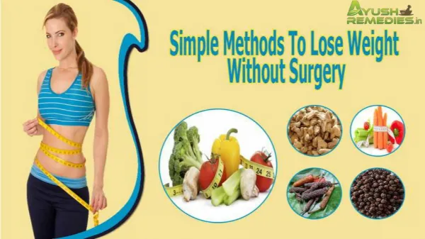 Simple Methods To Lose Weight Without Surgery