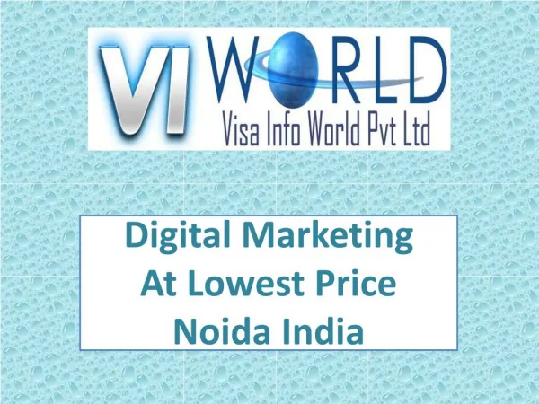 SMO company in Noida India -visainfoworld.com