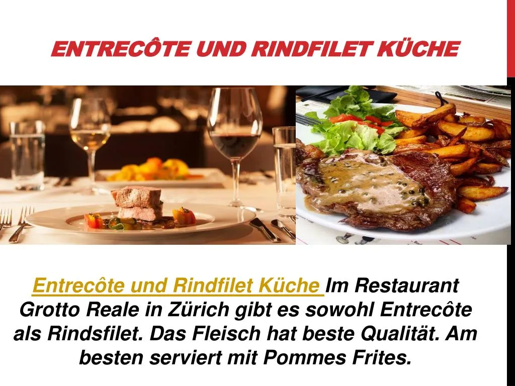 entrec te und rindfilet k che