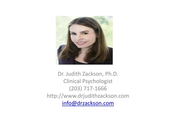 Psychologist Nyc | Therapist Nyc | Judith Zackson