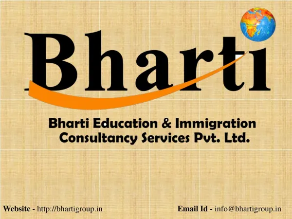 Bharti Immigration & Education Consultancy Services Pvt. Ltd Mohali Chandigarh