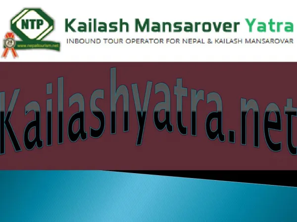 Kailash Yatra 2016 - Kailash Tour Package 2016
