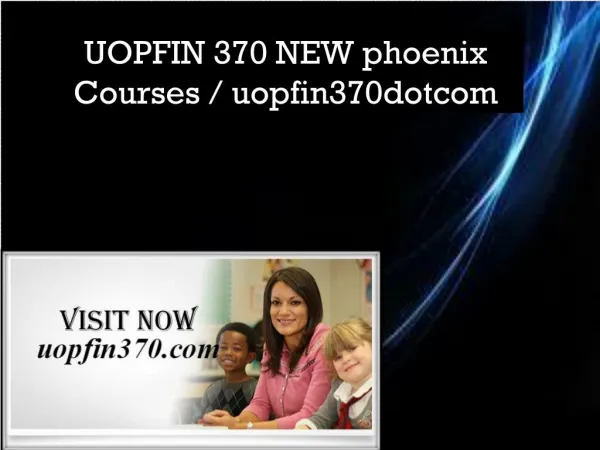 UOPFIN 370 phoenix Courses / uopfin370dotcom