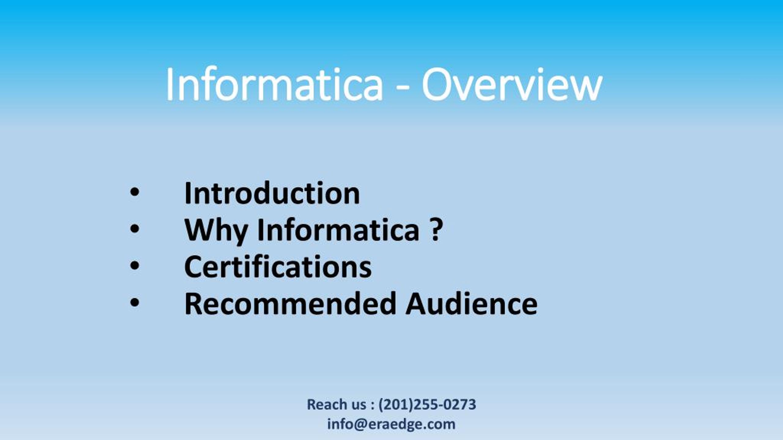 PPT - Informatica Overview & its introduction PowerPoint Presentation ...
