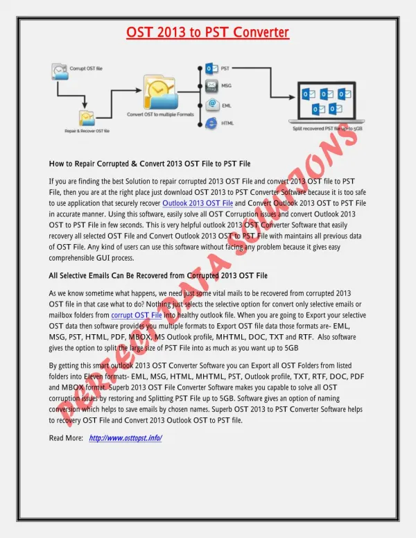 OST 2013 to PST converter