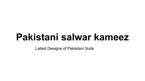 buy latest Pakistani salwar kameez