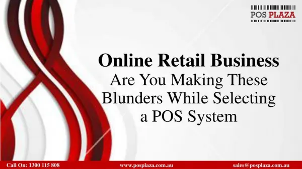 Online Retail Business- Are You Making These Blunders While Selecting a POS System