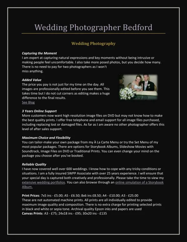 Wedding Photographer Northamptonshire