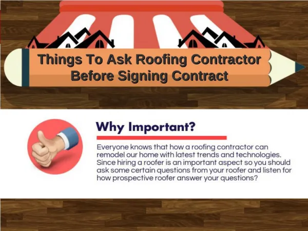 Things To Ask Roofing Contractor Before Signing Contractor