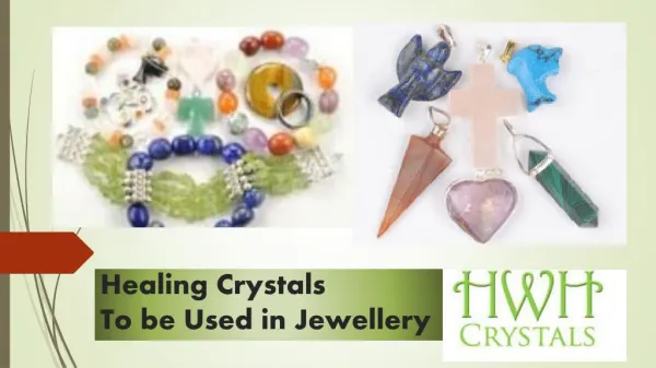 Healing crystals for Jewellery