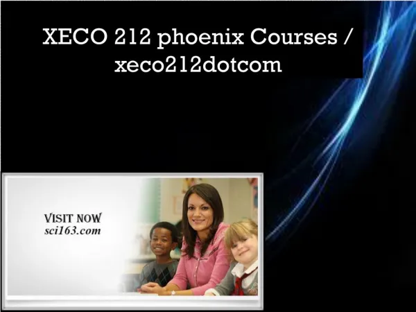 XECO 212 phoenix Courses / xeco212dotcom