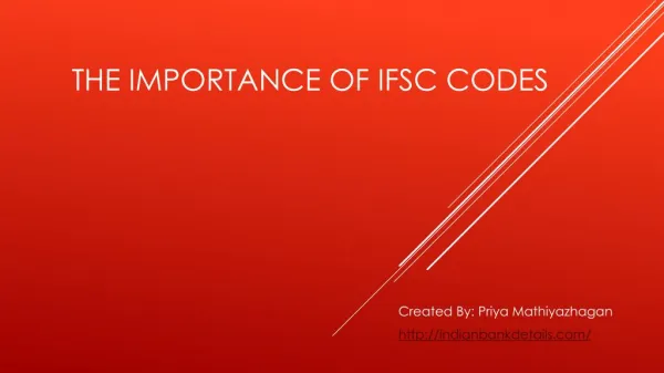 The Importance Of IFSC Codes