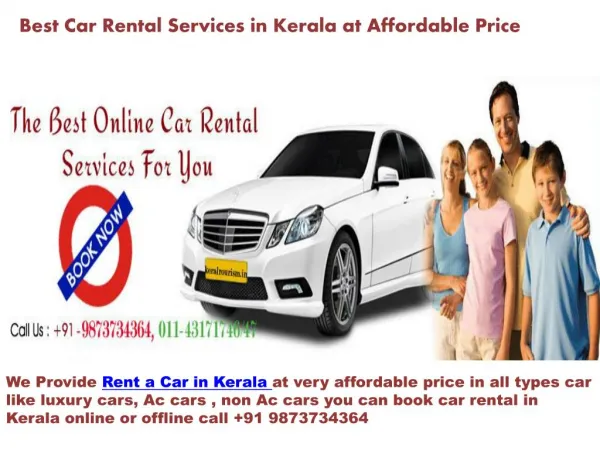 Best Car Rental Services in Kerala at Affordable Price
