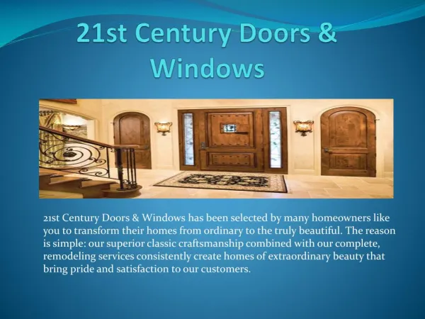 21st Century Doors & Windows