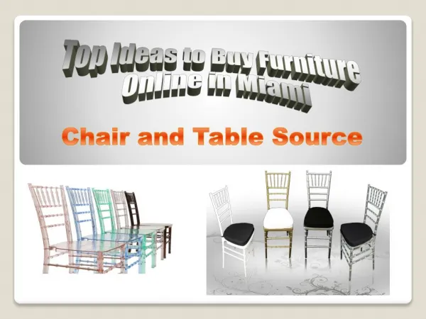 Top Ideas to Buy Furniture Online in Miami