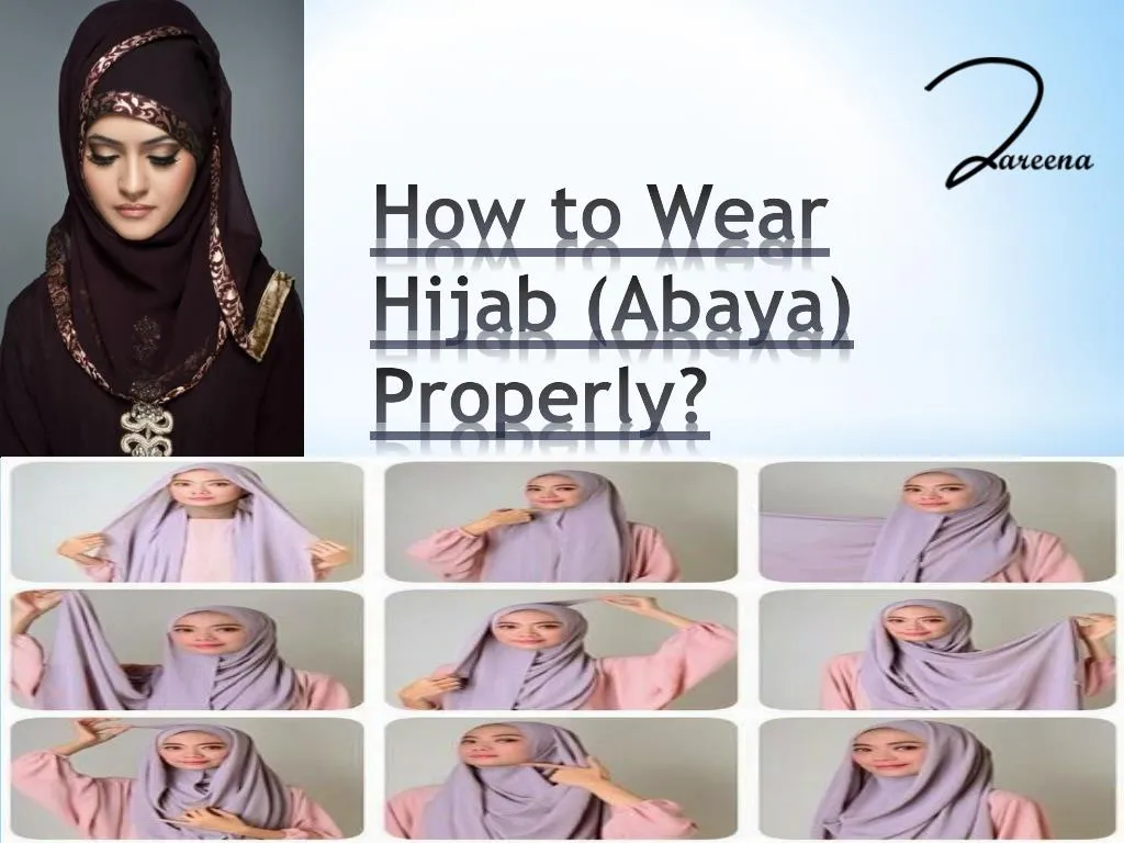 how to wear hijab abaya properly