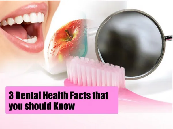 3 Dental Health Facts that you should Know