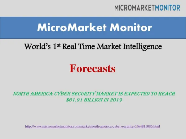 North America Cyber Security Market is Expected to Reach $33 billion in 2019
