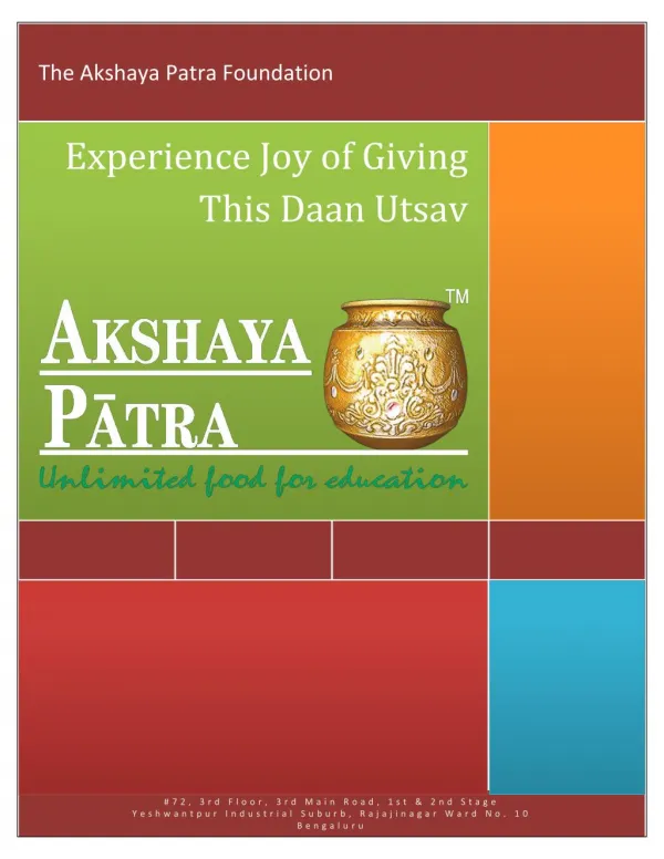 Experience Joy of Giving This Daan Utsav