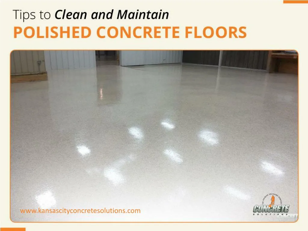 tips to clean and maintain polished concrete floors