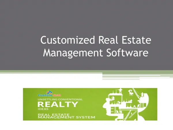 Customized Real Estate Management Software India