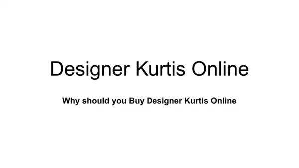 Designer Kurtis