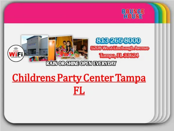 Childrens Party Center Tampa FL
