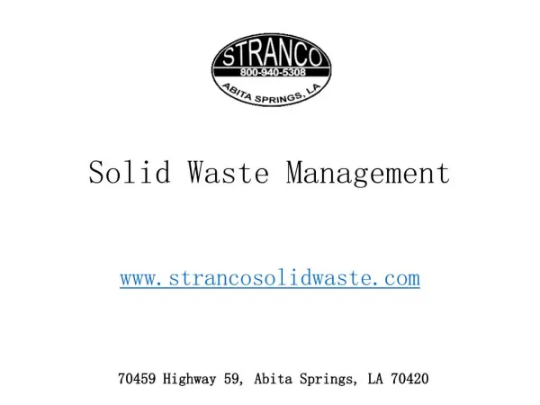 Solid Waste Management: Types, Sources, Effects and Methods