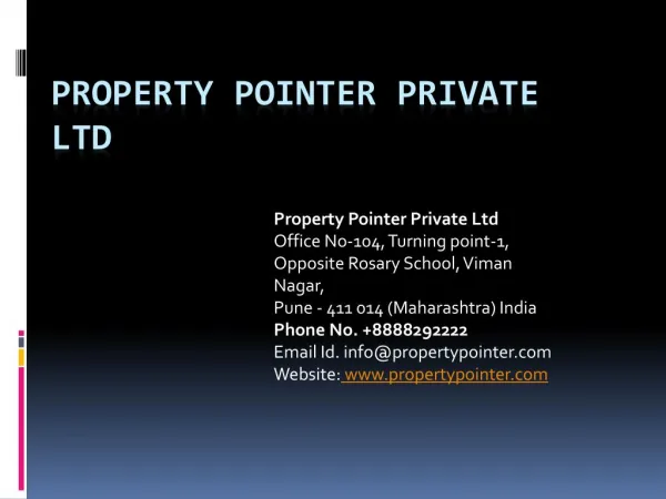 flats in panchshil tower pune