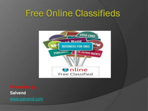 Free Online Classifieds