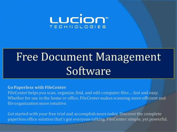 Free Document Management Software