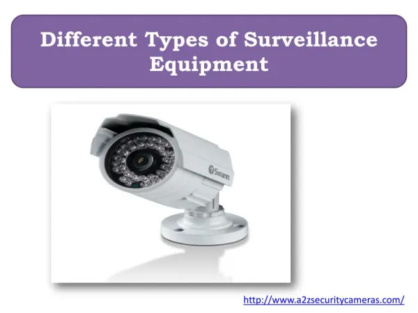 Different Types of Surveillance Equipment