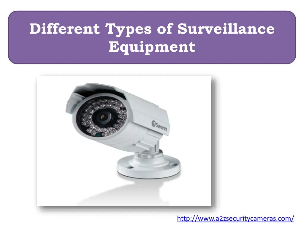 different types of surveillance equipment