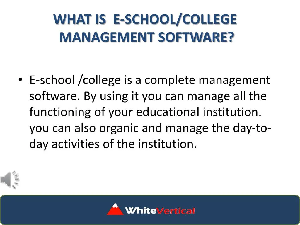 what is e school college management software