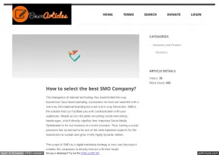 How to select the best SMO Company?