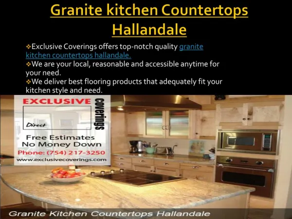 Get Granite kitchen Countertops Hallandale