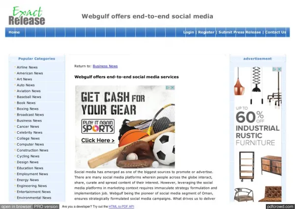 Webgulf offers end-to-end social media services