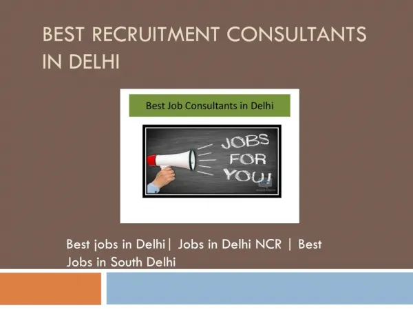 Fresher & Experienced Jobs | Best Recruitment Consultants