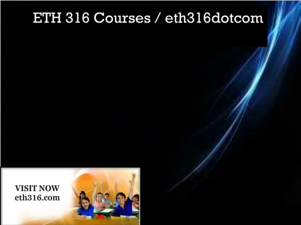 ETH 316 Courses / eth316dotcom