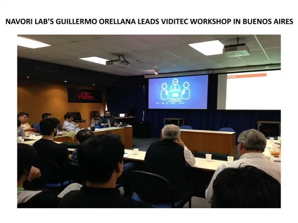 NAVORI Digital Signage Software LAB’S GUILLERMO ORELLANA LEADS VIDITEC WORKSHOP IN BUENOS AIRES