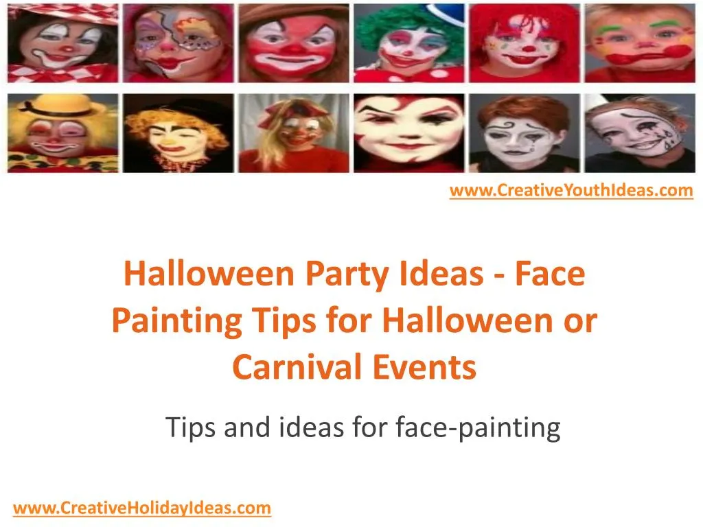 halloween party ideas face painting tips for halloween or carnival events