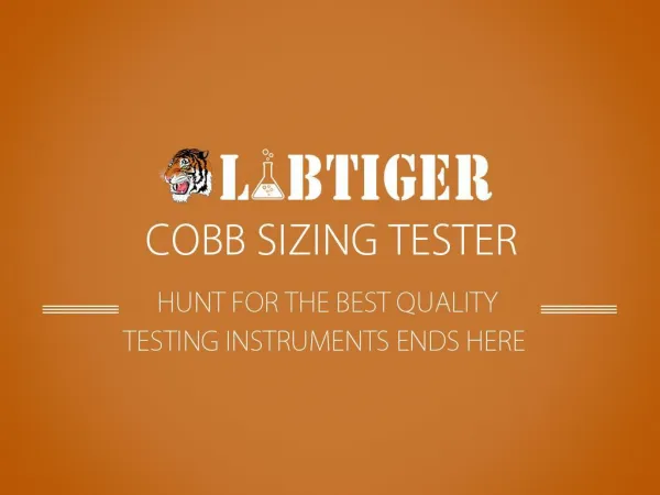 Buy Cobb Sizing Tester Online to Test the Quality of Corrugated Boxes