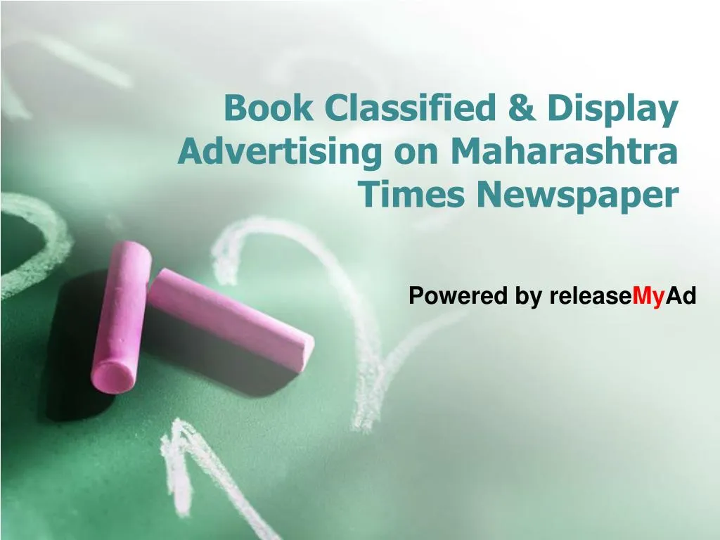 book classified display advertising on maharashtra times newspaper