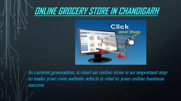 Open an Online grocery store Chandigarh