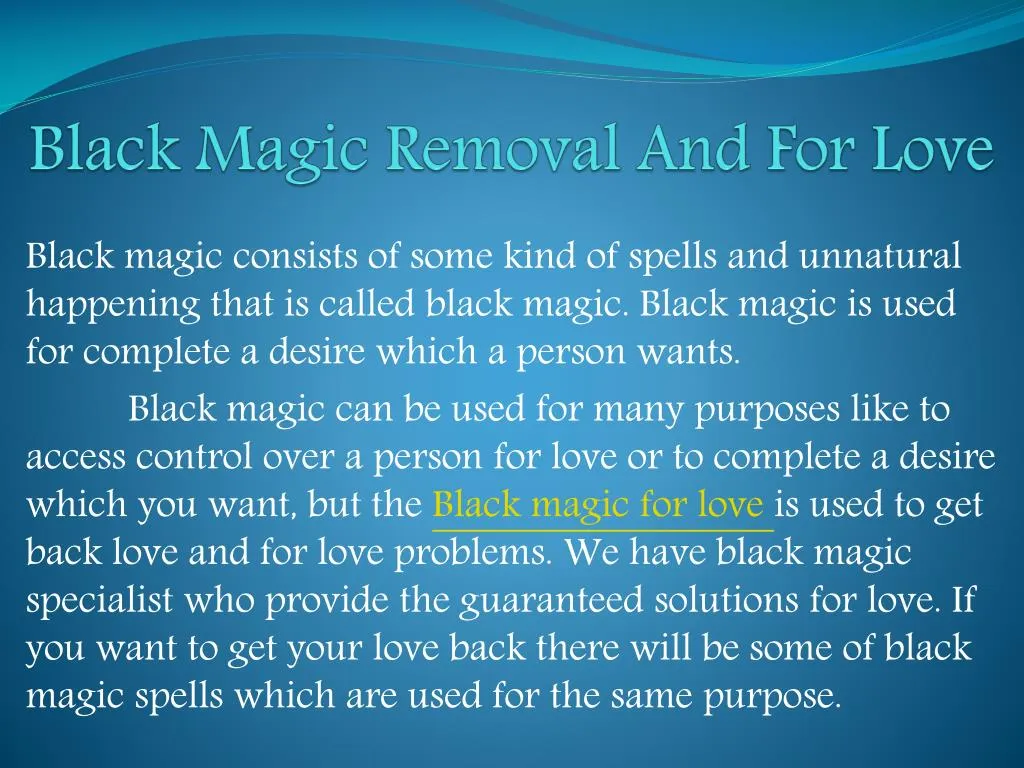 black magic removal and for love
