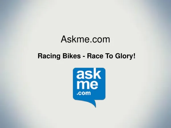 Racing Bikes in India - Askme.com