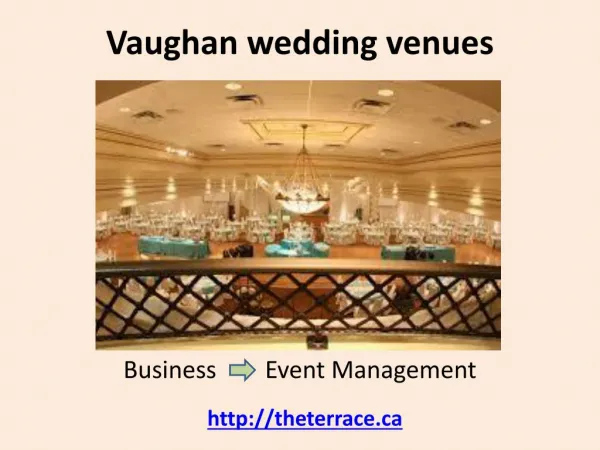 Vaughan wedding venue banquet halls
