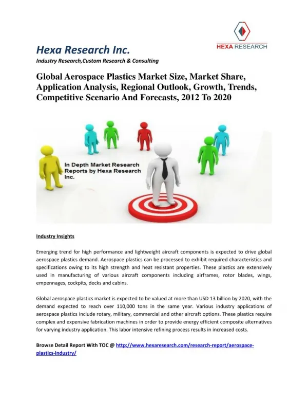 Global Aerospace Plastics Market Size, Market Share, Application Analysis, Regional Outlook, Growth, Trends, Competitive