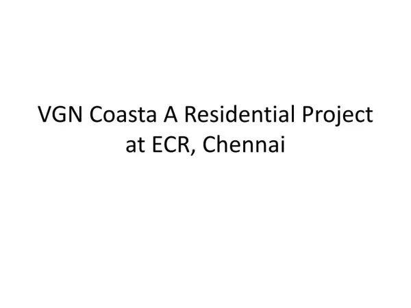 Apartments in VGN Coasta at ECR